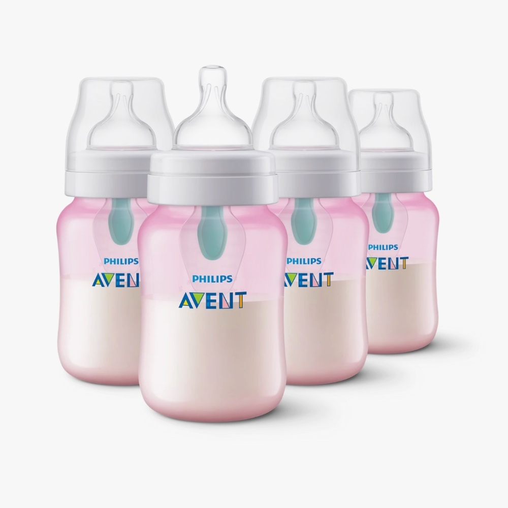 Philips Avent Anti-colic bottle with AirFree vent 9oz Pink